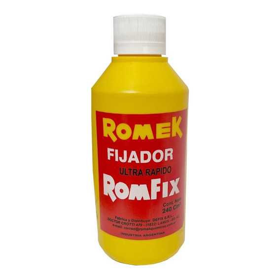 Fijador Romek P/blanco Y Negro 240ml (274)