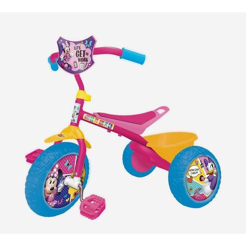 Triciclo Minnie Mouse Unibike Mid Minnie Rosa Infantil