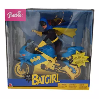 Barbie Batgirl En Motocicleta Dc Comics 2003 Con Detalles