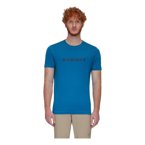 Polera Hombre Mammut Core T-shirt Logo Azul