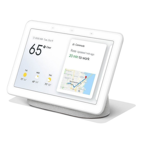 Google Nest Hub 2nd Gen con asistente virtual Google Assistant, pantalla integrada de 7" color chalk 110V/220V