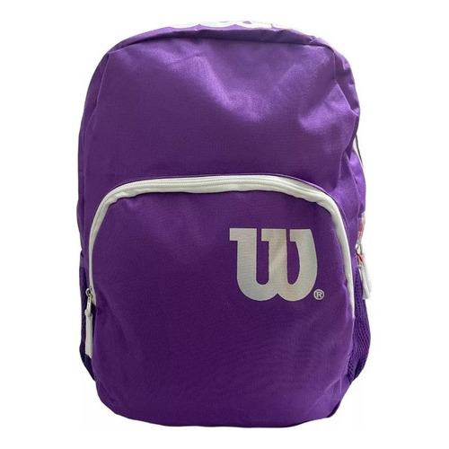 Morral Escolar Bolso Mochila Wilson Sweet Niña Color Violeta Diseño de la tela Liso