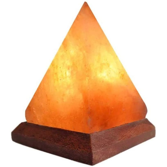 Lámpara Piedra De Sal Pirámide Usb, Ideal Mesa Luz