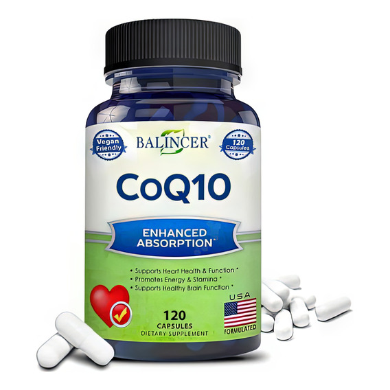 Coenzima Q10 De 400mg 120 Cápsulas Protección Corazón