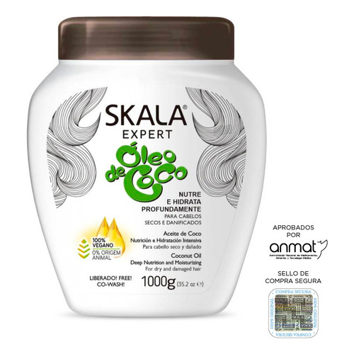 Crema de Tratamiento Skala Óleo de Coco Pote 1kg