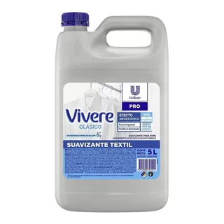 Suavizante Ropa Textil Pro Antiestático X5 L Rinde 40 Lavado