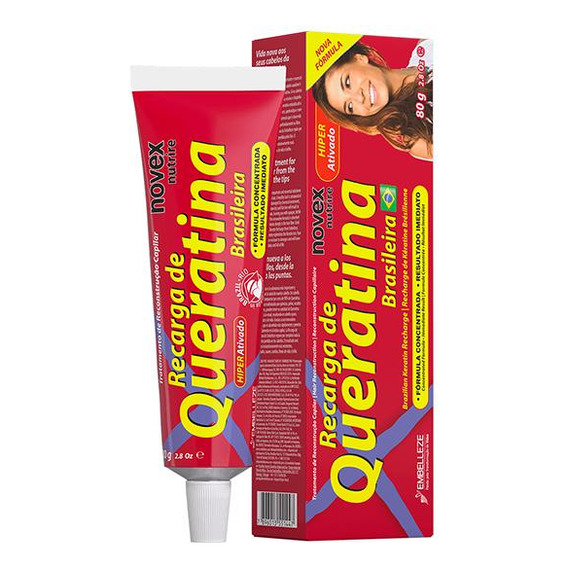 Recarga De Queratina Brasileña Novex 80gr