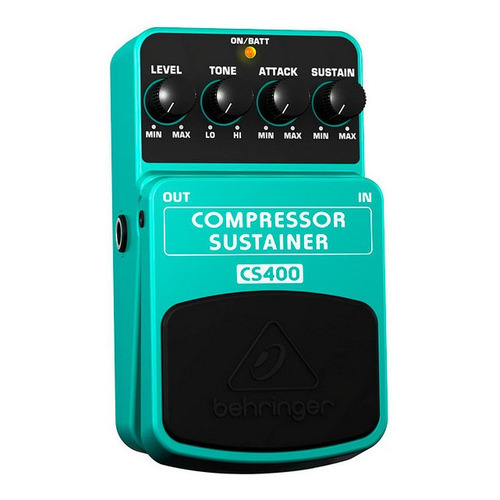 Behringer Cs-400 Compressor/sustainer Pedal Para Guitarra Color Verde