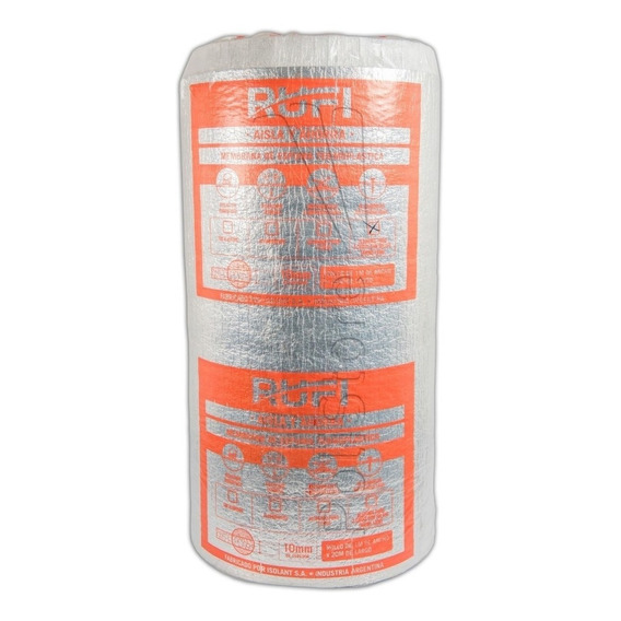 Isolant Espuma Aislante Rufi 10mm Aluminizada 1x20 Mts