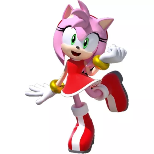 Boneco Pelúcia Sonic Amy Rose 35 Cm Unisex Antialergico