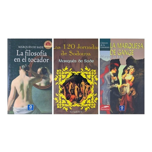 Lote X 3 Libros - Marques De Sade
