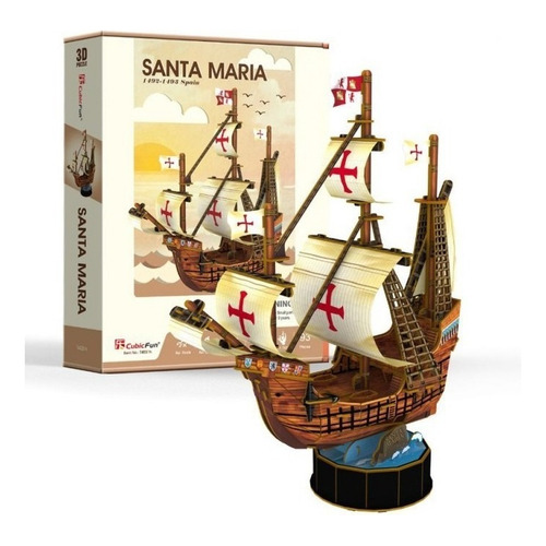 Barco Santa María Mini - Puzzle 3d / Demente Games