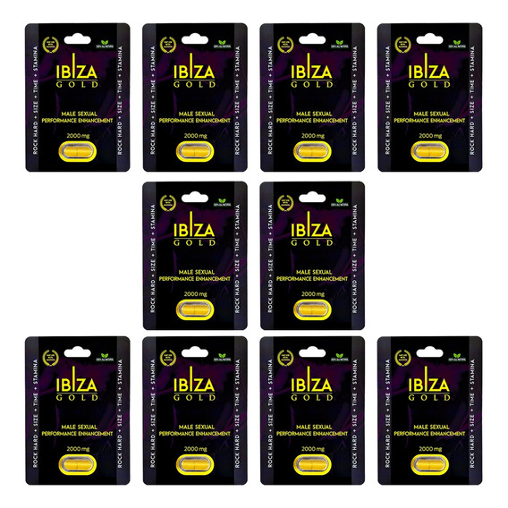 10 Ibiza Gold Capsula Vigo-rizante Masculino + Rendimiento