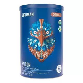 Proteína Vegetal Orgánica Falcon Protein 1.170kg Birdman Sabor Chocolate