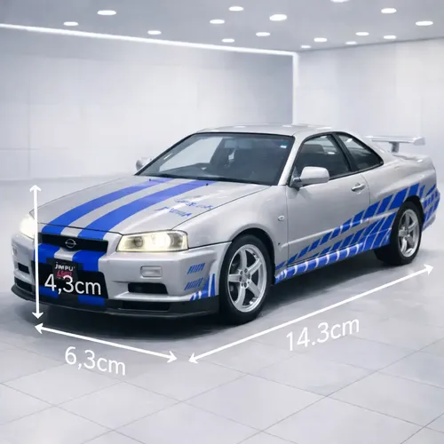 Miniatura Nissan Skyline Gt-r R34 Brian Velozes E Furiosos 1:32