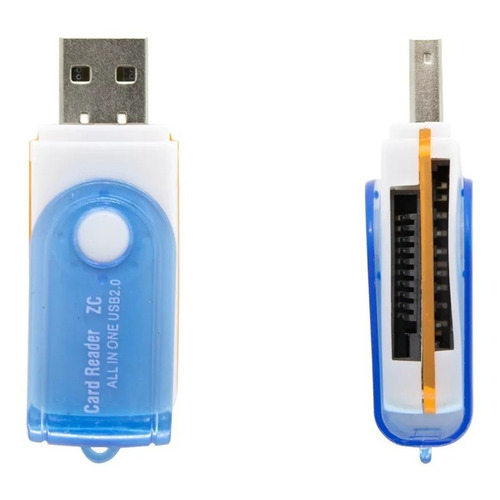 Lector USB y adaptador de tarjeta de memoria micro SD de hasta 64 GB