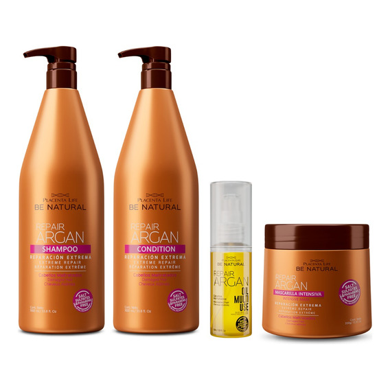 Be Natural Combo Repair Argan 1 Litro