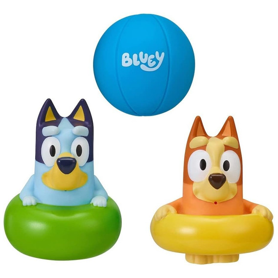 Bluey Y Bingo Pack Juguete Para Niños Bañera Lanza Agua M4e 