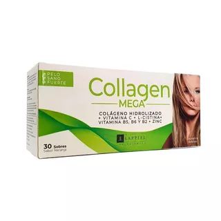 Colageno Mega Lappiel Refuerza Pelo Uñas Bebible X30 Sobres