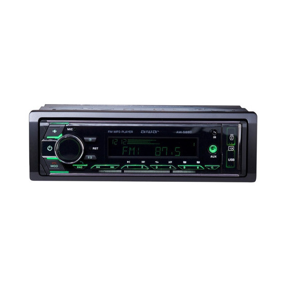 Radio Auto 1 Din Bluetooth Usb X2 Radio Fm Aiwa Aw-5880t 