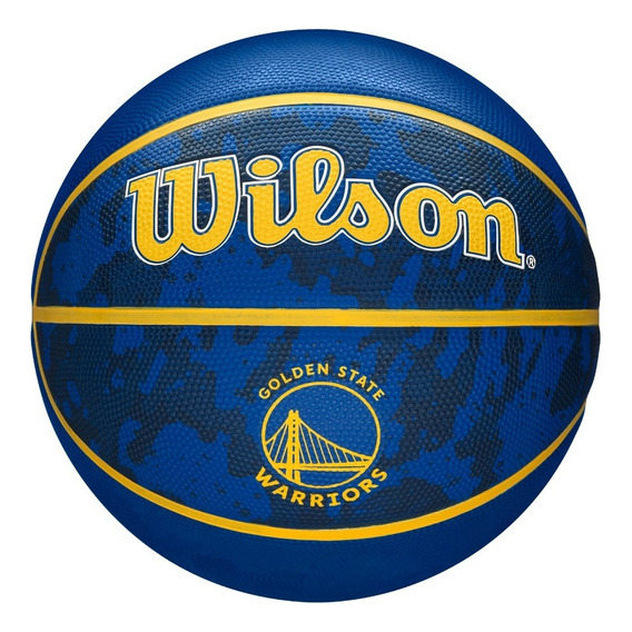 Balón Baloncesto Basketball Wilson Tidye Nba #7 Color Azul-Golden States Warriors