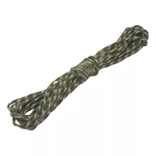 10m Corda Paracord 4mm 7 Filamentos 100% Nylon Supercubo Cor Verde-musgo