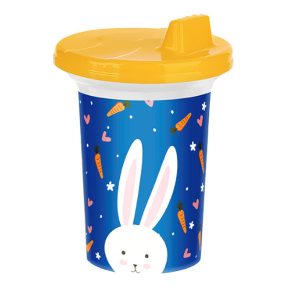 Vaso Entrenamiento Con Tapa Para Niños 300 Ml Titiz Amarillo