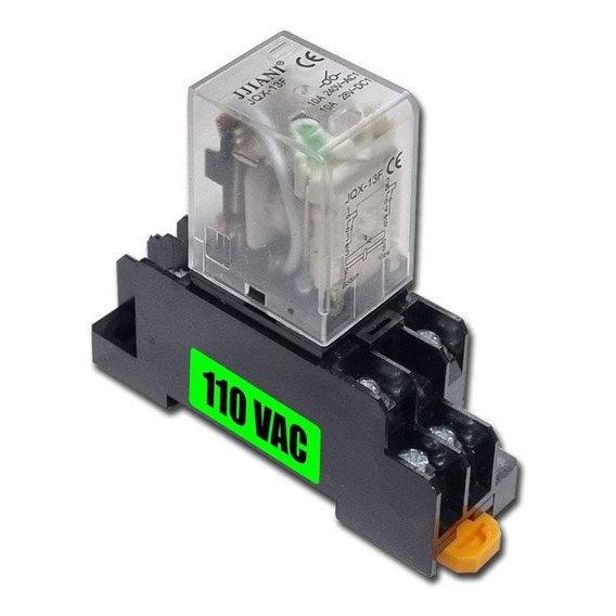 Relevador De 8 Pines 12vdc 24vdc 110vac 220vac Con Base