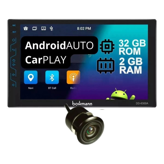 Radio Carro Bowmann  Android 11 Pantalla Táctil 7" HD  Wifi Gps Bluetooth
