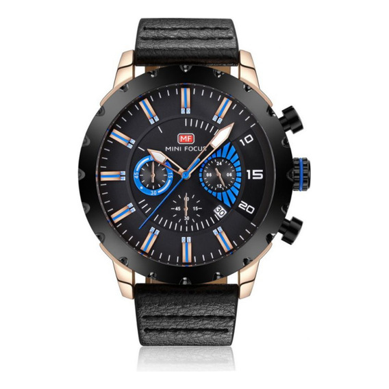 Reloj Para Hombre Mini Focus Mf0079g Mf422001 Negro