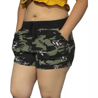 Short Mujer Primavera - Verano Camuflaje - Adcesorios