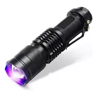 Linterna Luz Ultravioleta Uv 395 Nm Con Zoom Pequeña 