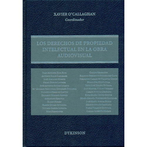 Derechos De Propiedad Intelectual En La Obra Audiovisual, Los, De Xavier O Callaghan. Editorial Dykinson, Tapa Dura, Edición 1 En Español, 2011