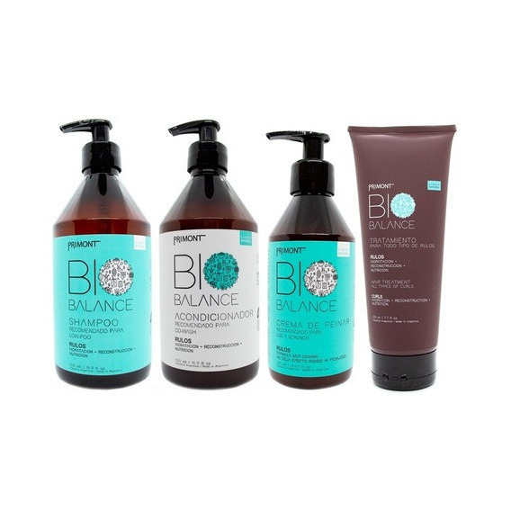 Primont Bio Shampoo Enjuague Máscara Crema Vegano Rulo Local