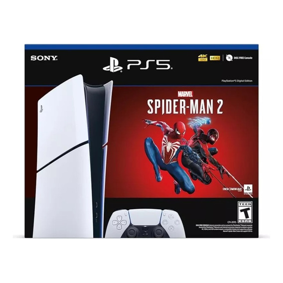 Sony Playstation 5 Slim Digital 1tb Digital Spiderman 2