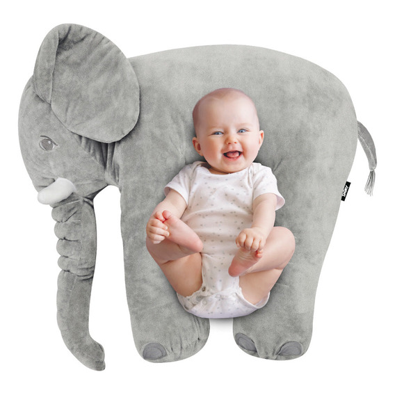 Almohada Para Bebe Elefante Peluche Gigante 0-3años Redlemon