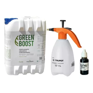 Fertilizante Orgánico Green Boost 5l+ Enraizador+ Aspersor