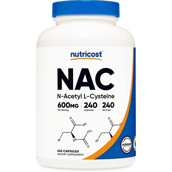 Original Nutricost Nac (n-acetyl L-cysteine) 600mg, 240 Cap