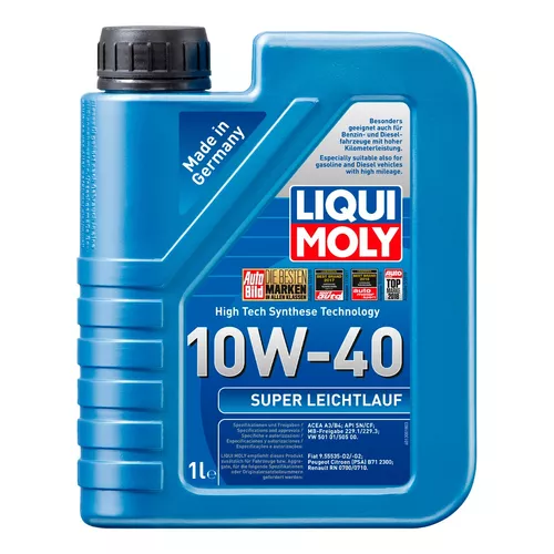 ACEITE LUBRICANTE MOTOR PARA COCHES DIESEL GASOLINA 1LT EFECTO SEMI  SINTÉTICO 10W40