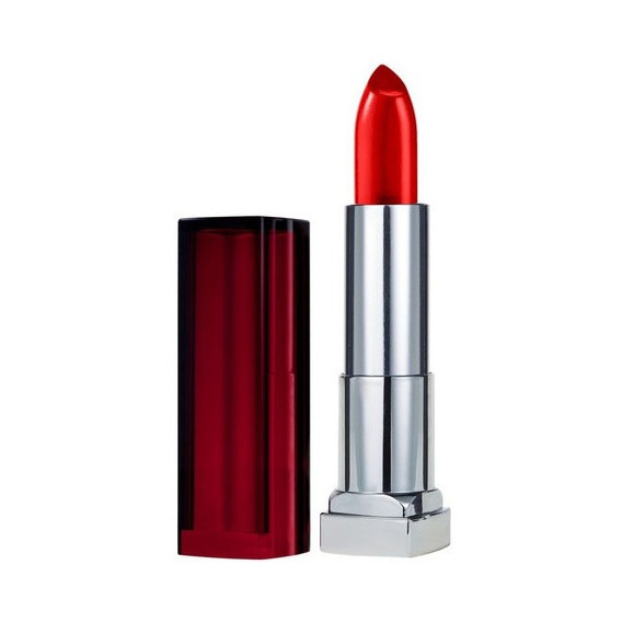 Labial Color Sensational Creamy Matte Maybelline Acabado Mate Color Red revival