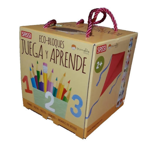 Eco-bloques : Juega Y Aprende -  Libro + Cubo Apilable Sassi