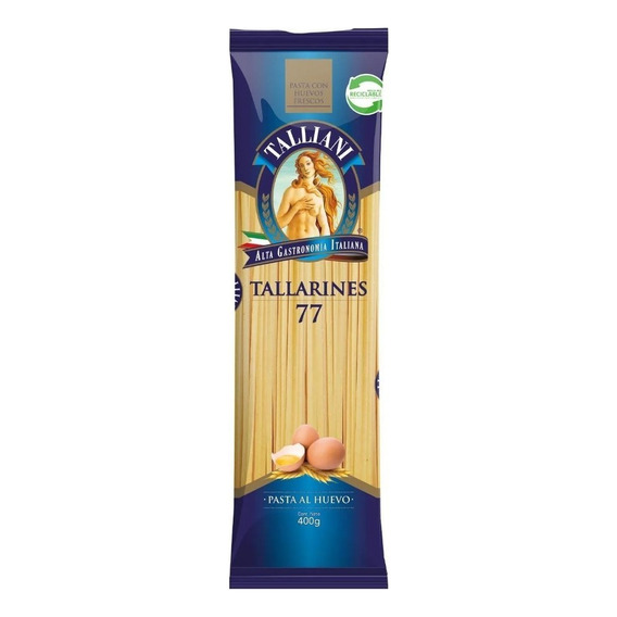 Pasta Tallarines N°77 Talliani Al Huevo 400 G