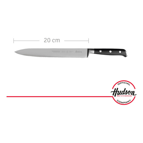 Hudson Professional PRCA08 cuchillo carnicero trinchador color plateado