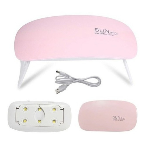 Mini Cabina Uv/led Sun Manos Uñas Gelificadas Semipermanente Color Blanco/rosa