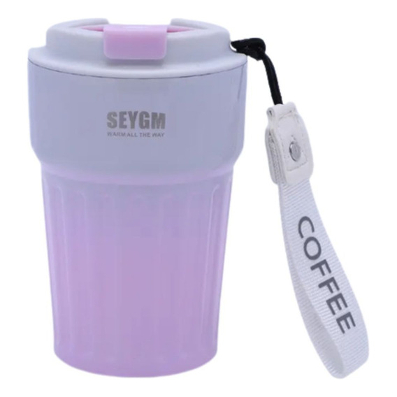 Termo Para Café Tipo Vaso En Acero Inoxidable + Holder