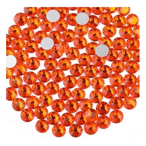 Diamantes De Imitación Cristales Para Manualidades,ss10,2880 Color Naranja