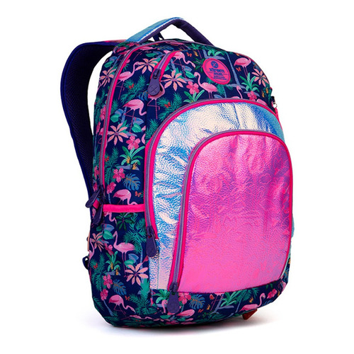 Mochila Xtrem Soul Backpack Miami Flamingo Color Multicolor