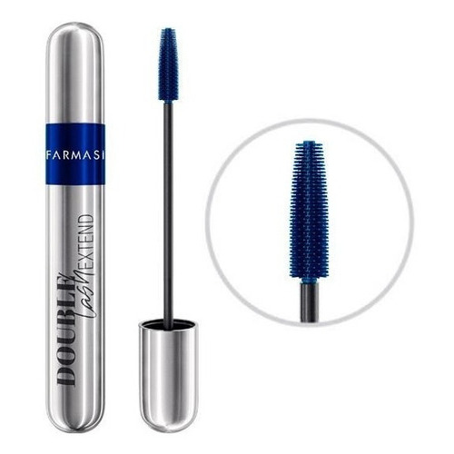 Mascara De Extensión Double Lash/ Farmasi Color Azul