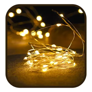 Fio De Fada Led Decoraçao Cordão De Luz 2mts Pilha 20 Leds