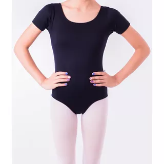 Collant Meia Manga Ballet Infantil / Body Balé 